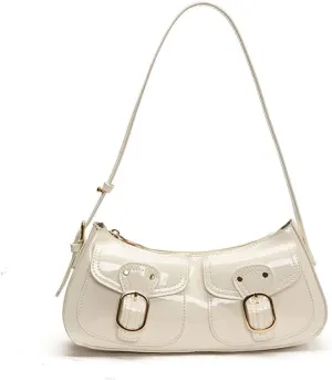 Shoulder Bag for Women Red Purse Patent Leather Handbag Crossbody Y2k Hobo Bag Trendy Shoulder Purse Chic Clutch Bag