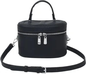 Small Crossbody Bags for Women Mini Top Handle Bag Pebbled Leather Bucket Bag Cute Purse Shoulder Tote Handbag