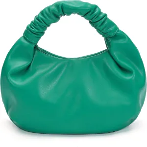 Small Ruched Hobo Handbag Tote Bags Purse for Ladies and Cinch Belt for Women Jeans Dress