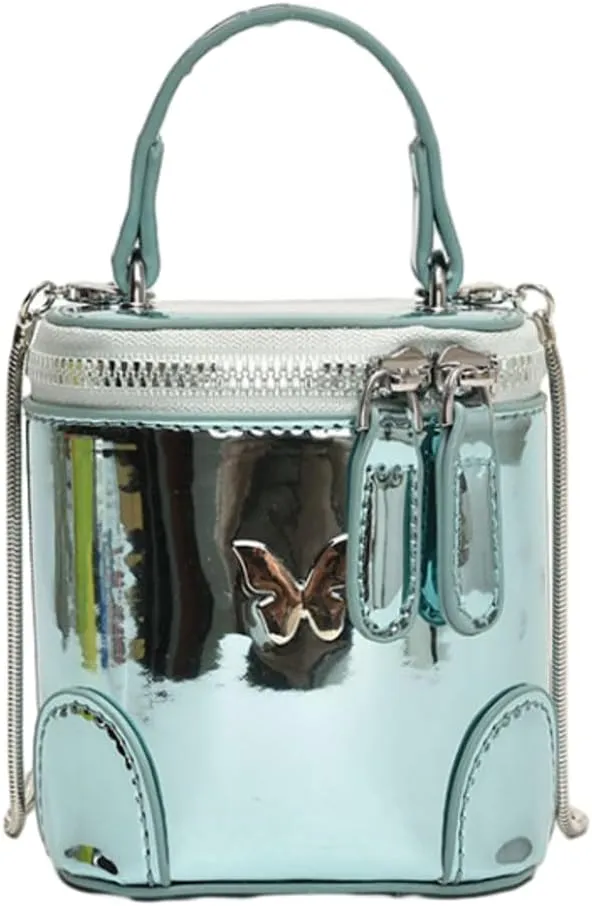 Solid Color Shoulder Handbag for Women, Cute Handbag Mini Purse, Chic Bucket Bag, Highlight Crossbody Bag with Zipper