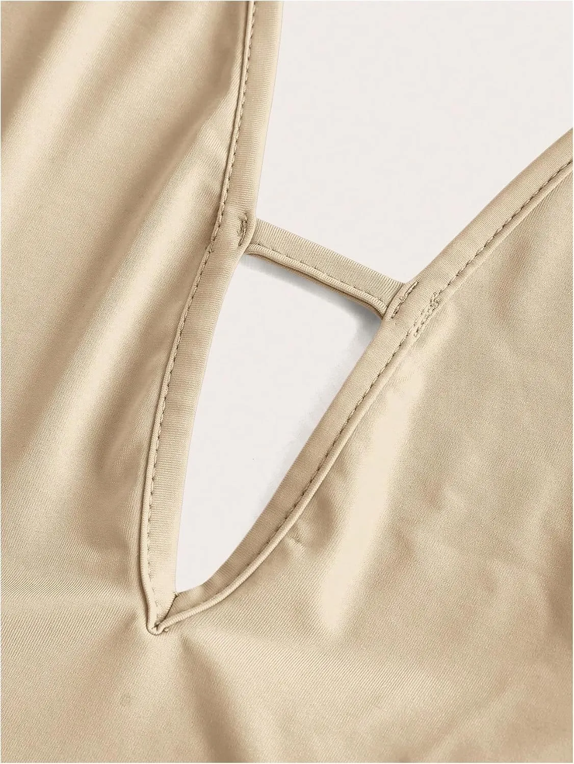 SOLY HUX Women's Halter Draped Front Tank Top Sexy Backless Going Out Crop Vest Tops