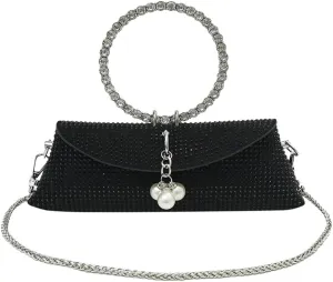 Sparkly Evening Bag for Women Bling Rhinestone Shoulder Purse Chic Tote Handbag Clutch Hobo Crossbody Bag