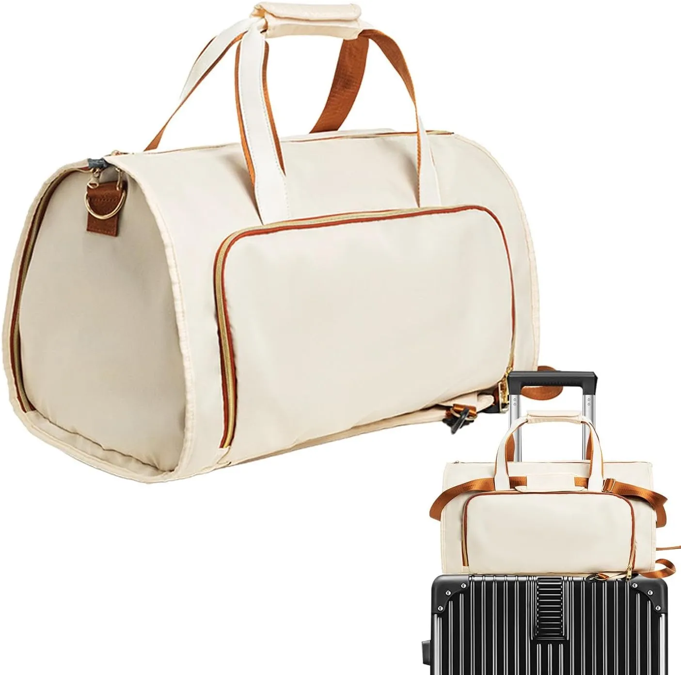 Travel Suit Carrier Garment Duffel Bag | 2 in 1 Duffle Garment Bag | Suitcase Suit Bag - Suit Carrier Travel Bag 2 In 1, Carry Convertible Duffle Garment Bag, Suitcase Suit Travel Bag
