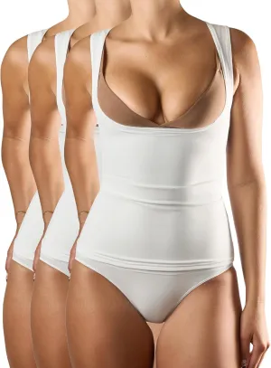 Underworks USA Women's Underbust Shapewear Tank Tops - Seamless Tummy Control Compression Camisole 417