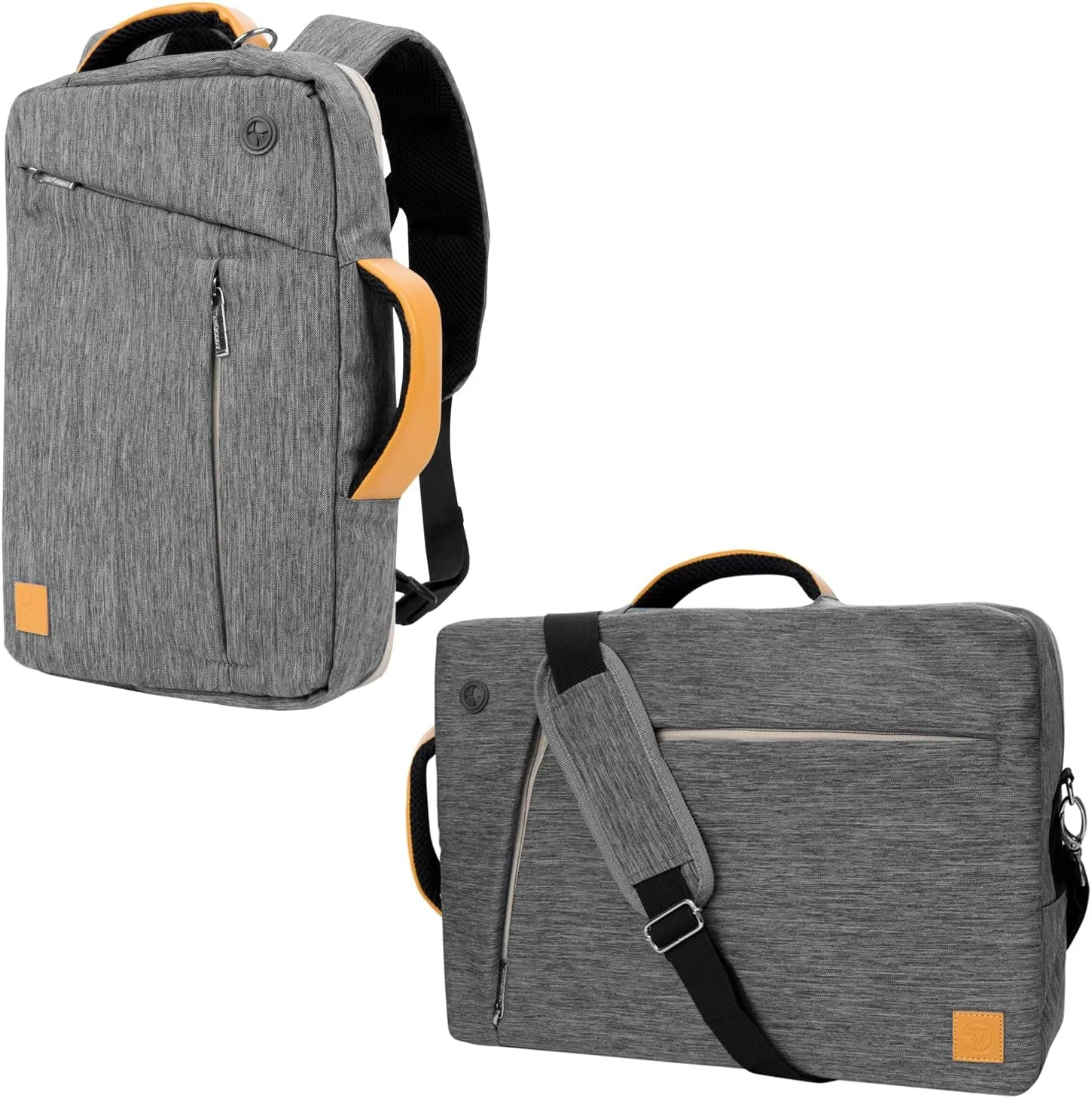 Vangoddy Slate 3-in-1 Universal 13.3 13-inch Covertible Laptop Messenger Shoulder Bag (Grey)
