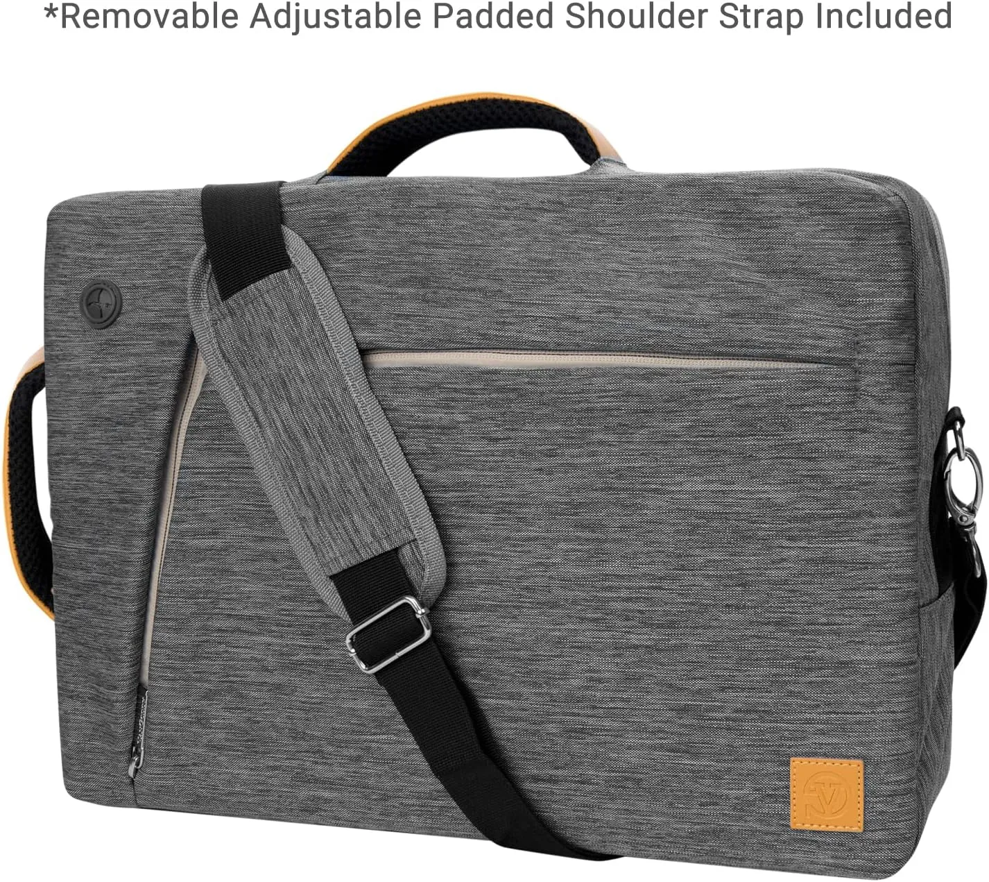 Vangoddy Slate 3-in-1 Universal 13.3 13-inch Covertible Laptop Messenger Shoulder Bag (Grey)