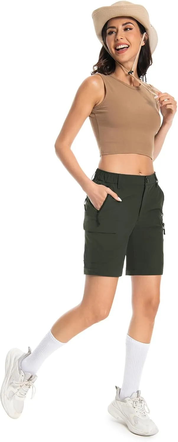Wespornow Women's-Hiking-Pants Convertible-Zip-Off-Quick-Dry-Pants for Cargo, Camping, Travel, Outdoor, Fishing, Safari