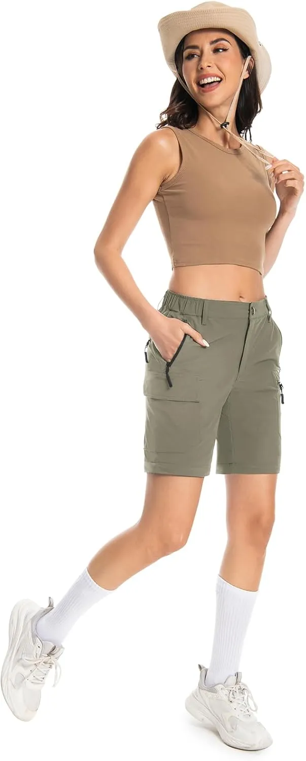 Wespornow Women's-Hiking-Pants Convertible-Zip-Off-Quick-Dry-Pants for Cargo, Camping, Travel, Outdoor, Fishing, Safari