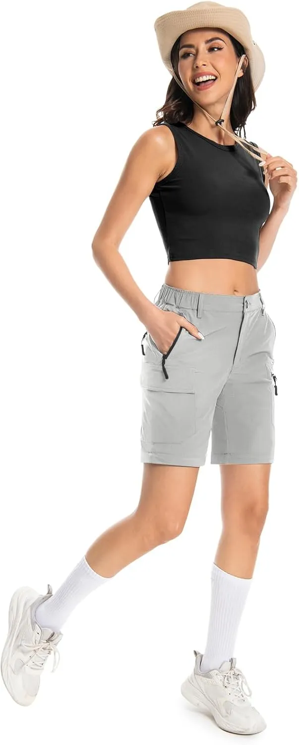 Wespornow Women's-Hiking-Pants Convertible-Zip-Off-Quick-Dry-Pants for Cargo, Camping, Travel, Outdoor, Fishing, Safari