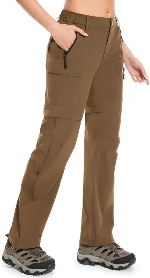 Wespornow Women's-Hiking-Pants Convertible-Zip-Off-Quick-Dry-Pants for Cargo, Camping, Travel, Outdoor, Fishing, Safari