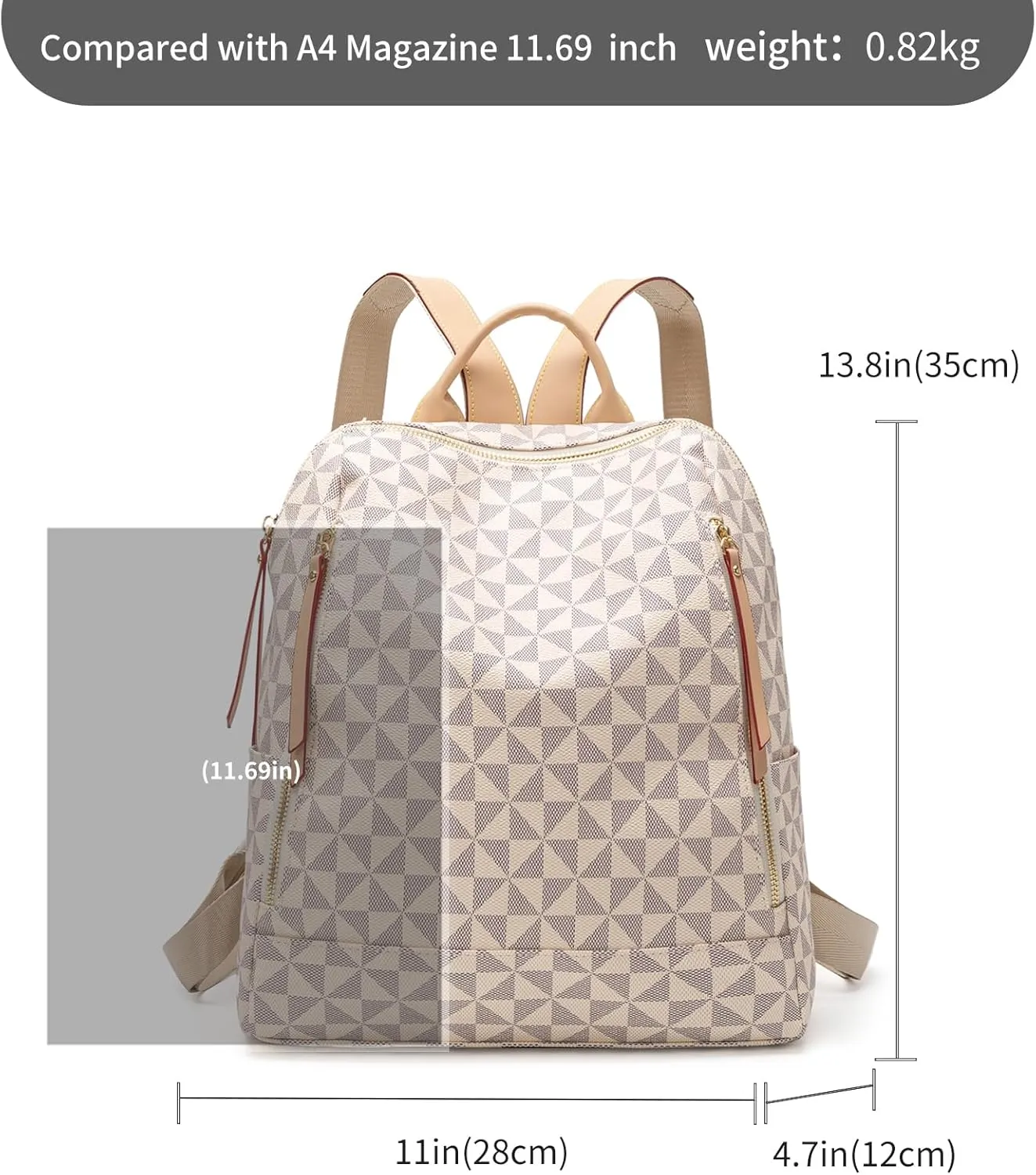 Womens Backpack Purse Leather Anti-theft Large Fashion Designer Travel Backpack Bag Men's Backpack Shoulder Bags