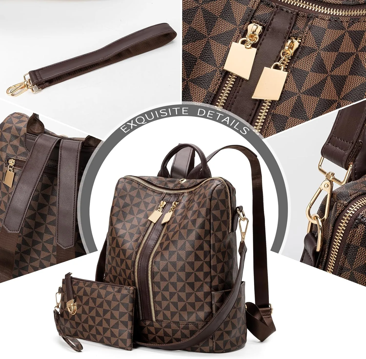 Womens Backpack Purse Leather Anti-theft Large Fashion Designer Travel Backpack Bag Men's Backpack Shoulder Bags