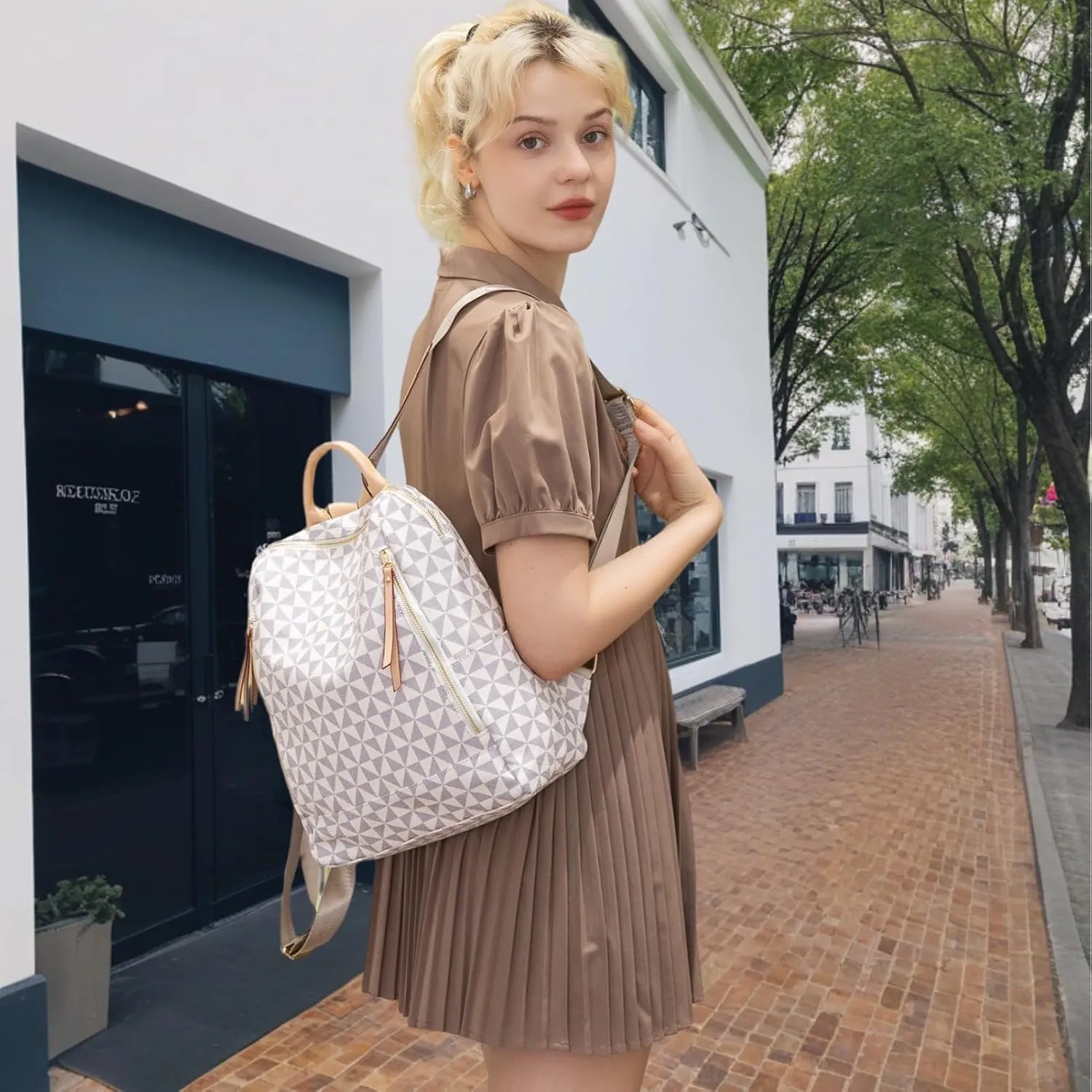 Womens Backpack Purse Leather Anti-theft Large Fashion Designer Travel Backpack Bag Men's Backpack Shoulder Bags