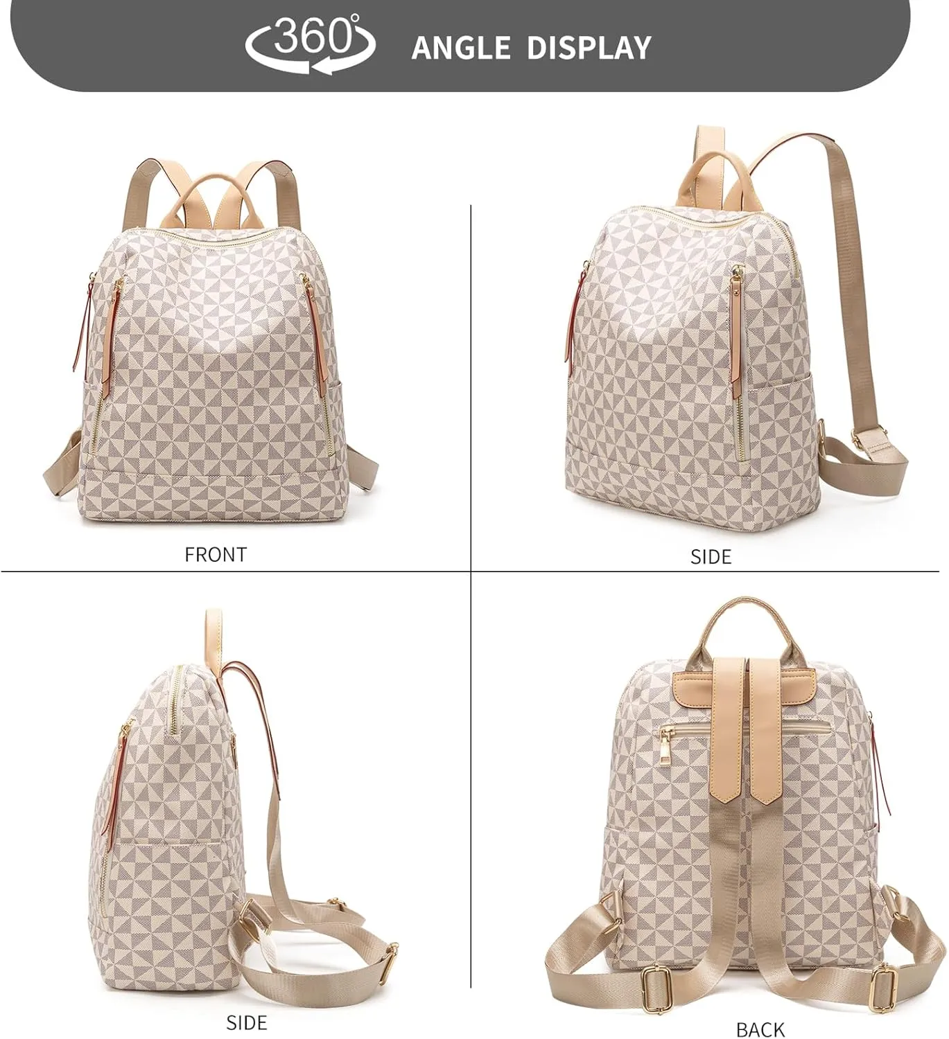 Womens Backpack Purse Leather Anti-theft Large Fashion Designer Travel Backpack Bag Men's Backpack Shoulder Bags