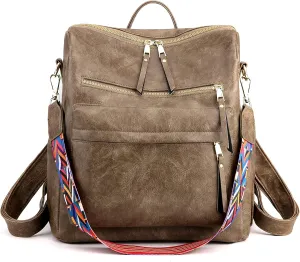 Women's Fashion Backpack Purse Multipurpose Design Convertible Satchel Handbags Shoulder Bag Travel bag