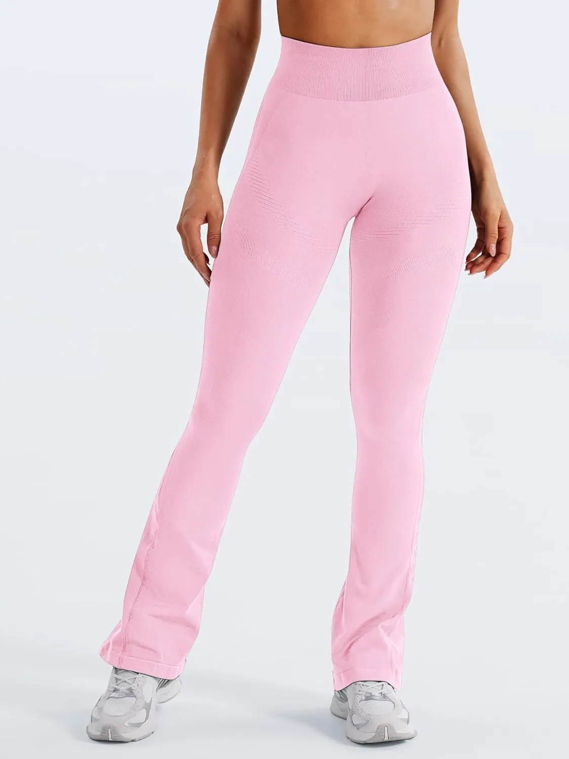 YEOREO Mini Flare Leggings Womens Workout Butt Lifting Legging Hidden Scrunch Seamless Impact Lilliean Yoga Pants