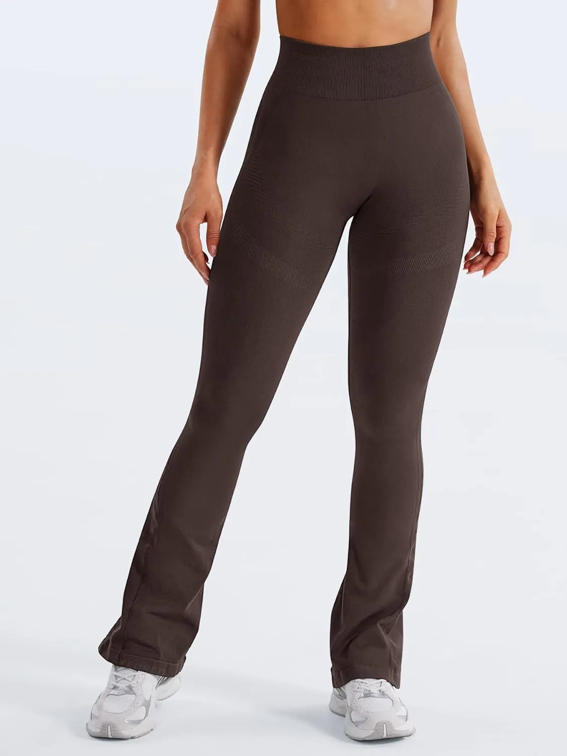 YEOREO Mini Flare Leggings Womens Workout Butt Lifting Legging Hidden Scrunch Seamless Impact Lilliean Yoga Pants
