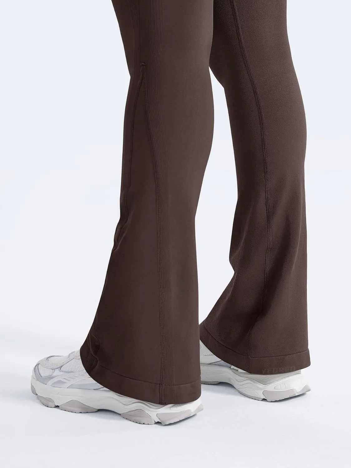 YEOREO Mini Flare Leggings Womens Workout Butt Lifting Legging Hidden Scrunch Seamless Impact Lilliean Yoga Pants