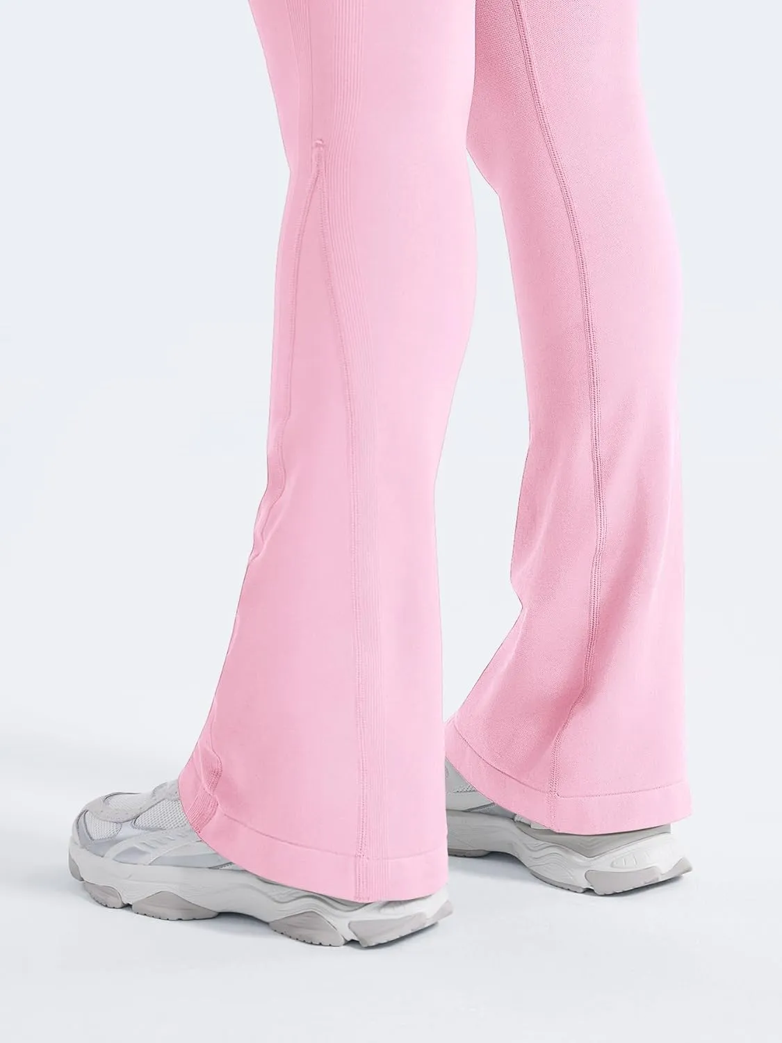 YEOREO Mini Flare Leggings Womens Workout Butt Lifting Legging Hidden Scrunch Seamless Impact Lilliean Yoga Pants