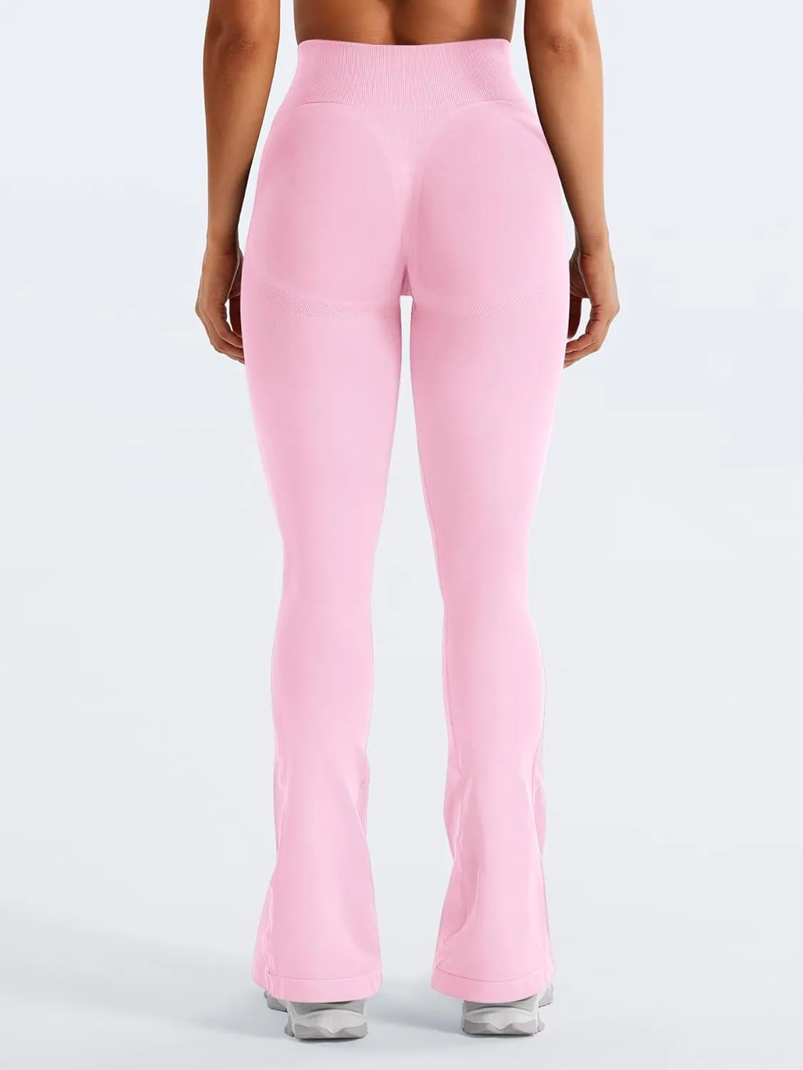 YEOREO Mini Flare Leggings Womens Workout Butt Lifting Legging Hidden Scrunch Seamless Impact Lilliean Yoga Pants